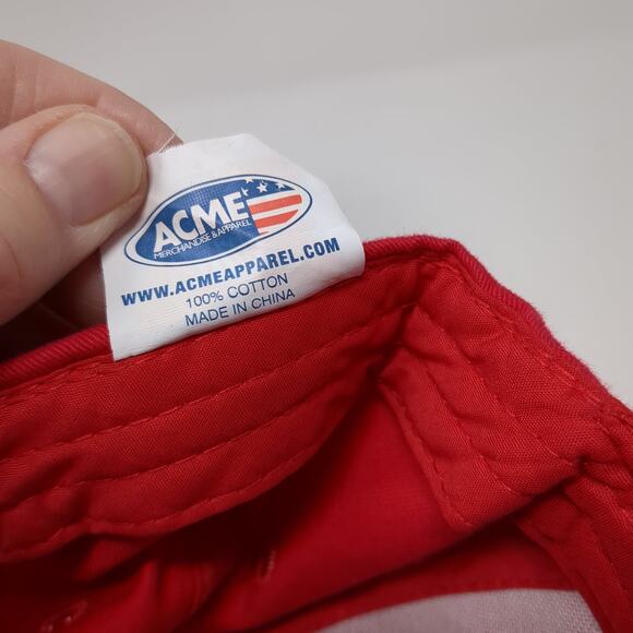 Miller High Life Strapback Baseball Cap Red One Size Adjustable Embroidered ACME - Picture 10 of 10